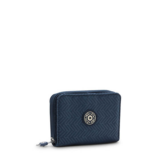 Kipling Money Love Classic Small Wallet Wallets Endless Blue Embossed | CA 2201UZ